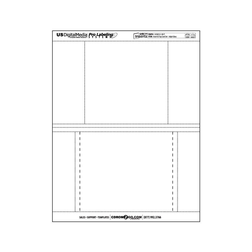 10.4MM STANDARD CD CASE MATTE FRONT INSERT& TRAY CARD , 50PK, L4540M FREE SHIP