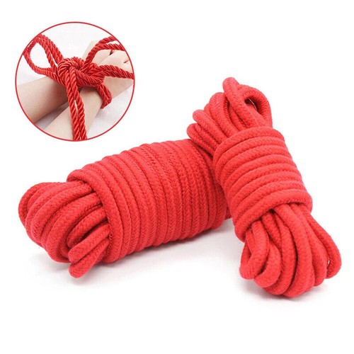 33ft/10m Thicken Cotton Rope Bondage Restraint Japanese Shibari BDSM Binding Toy
