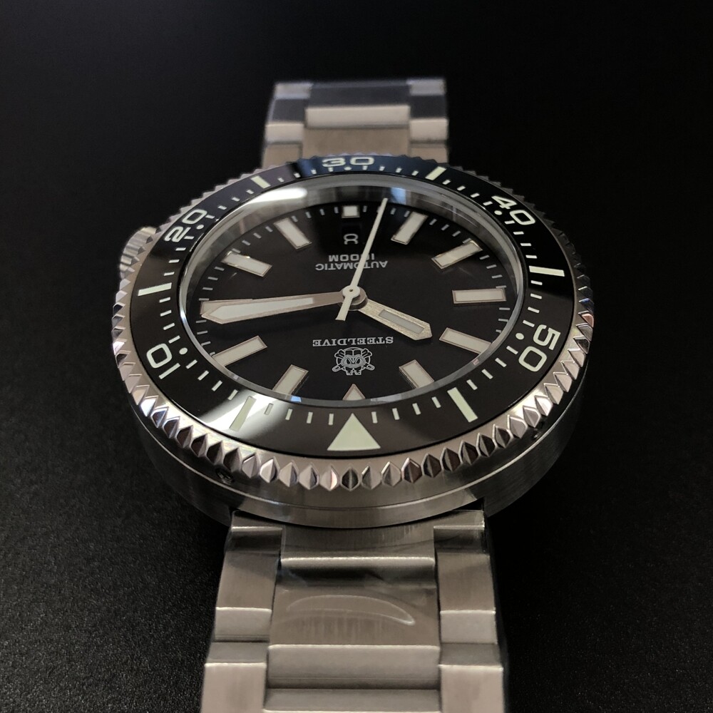 Pre-owned Steeldive Men Diving Watch Automatic Wristwatch Diver 1000m Waterproof Luminous