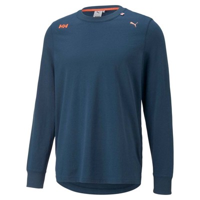 

Puma Helly Hansen X Рубашка с круглым вырезом с длинным рукавом Мужская футболка размера  532845-65, Синий, Puma Helly Hansen X Crew Neck Long Sleeve Shirt