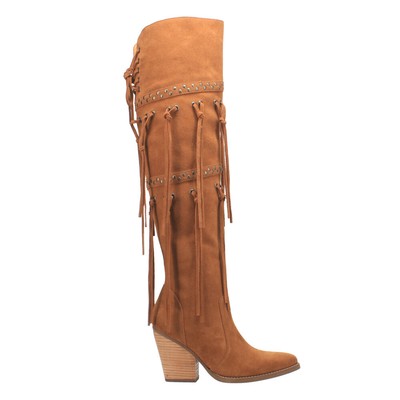 Pre-owned Dingo Witchy Woman Pointed Toe Pull On Womens Brown Casual Boots Di268-whk