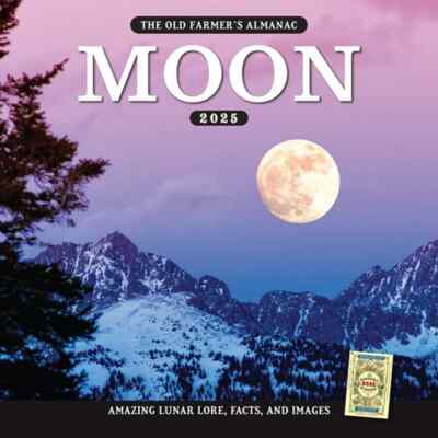 Harper Collins,  Old Farmers Almanac Moon 2025 Wall Calendar
