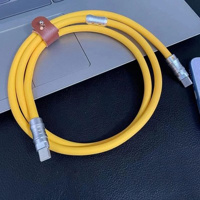 WLGQ Geek Industrial Style Handmade Custom USB C to C PD100W Skin-Friendly