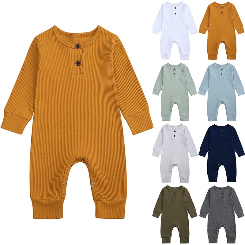 Strampler für Neugeborene Baby Jungen Mädchen Kleidung Jumpsuit Overall Pyjama