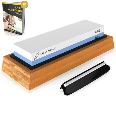 Sharp Pebble Sharpening Stones Premium Knife 2 Side Grit 1000/6000 Waterstone
