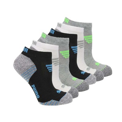 

Puma Terry 6Pack Low Cut Socks Youth Boys Size  Casual 858063-06, Grey
