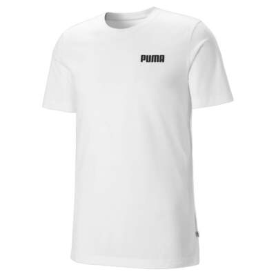 

Puma Ess Small Logo Футболка с круглым вырезом и коротким рукавом Мужские белые повседневные топы 854744, Белый, Puma Ess Small Logo Crew Neck Short Sleeve T-Shirt
