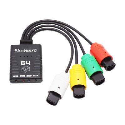 N64 BlueRetro Wireless Controller Adapter | For Nintendo 64 | 4 Controller Multi