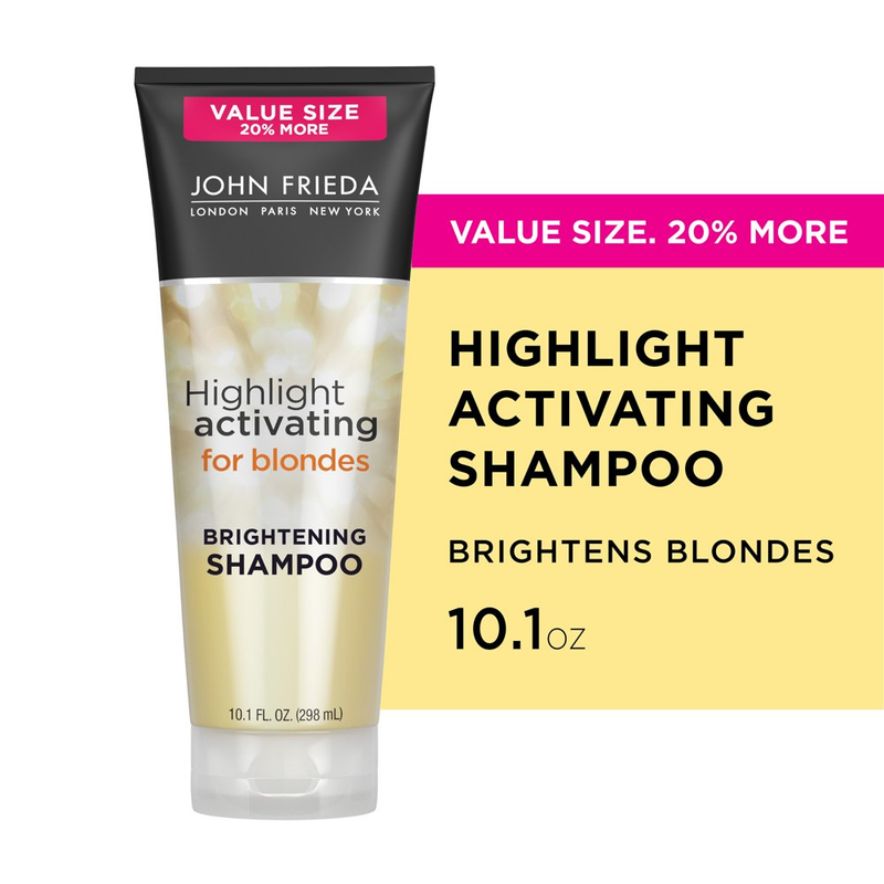 John Frieda Sheer Blonde Highlight Activating Brightening Shampoo for Blonde Hai