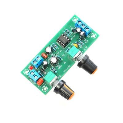 1Pcs DC 12V24V LowPass Filter NE5532 Subwoofer Process PreAmplifier Preamp
