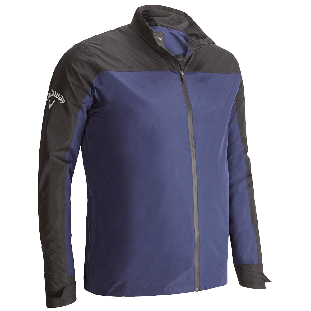 CALLAWAY CORPORATE WATERPROOF FULL ZIP MENS GOLF RAIN JACKET / ALL