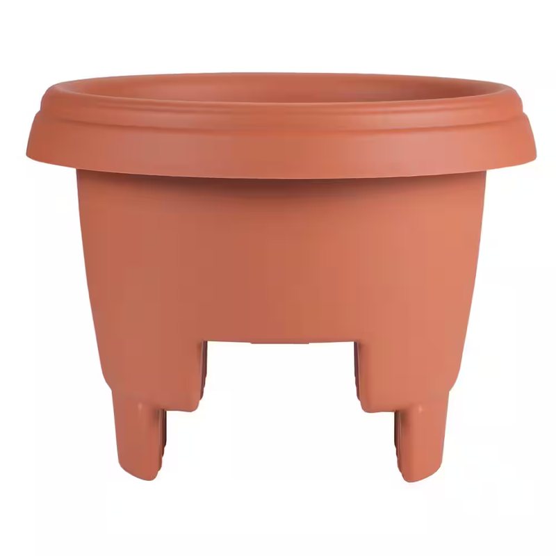 Deck Rail Planter 12 Inch Terra Cotta Plastic Flower Box Railing Pot