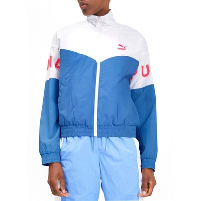 

Спортивная куртка Puma Xtg с длинными рукавами и молнией, женская повседневная спортивная верхняя часть размера, Синий, Puma Xtg Full Zip Long Sleeve Track Jacket