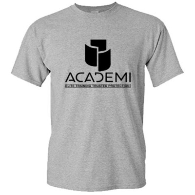 Academi Blackwater Elite Training Men's Grey T-shirt Size S to 5XL