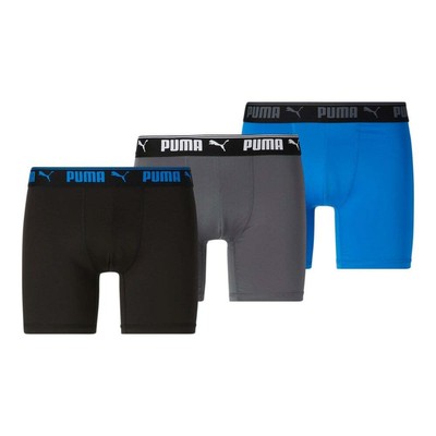 

Puma 3Pk Mens Training Fit Boxer Brief Mens Blue Casual 858380-01, Синий, Puma 3Pk Mens Training Fit Boxer Brief Underwear