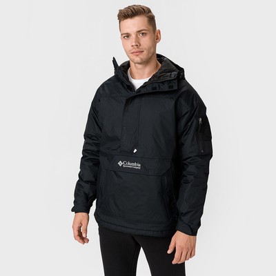 

Пуловер-анорак Columbia Challenger, куртка мужская черный, Columbia Challenger Pullover Anorak Jacket