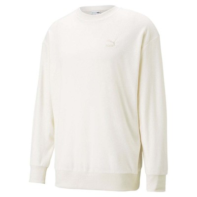 

Puma Classics Toweling Crew Neck Sweatshirt Mens White 62247965, Белый