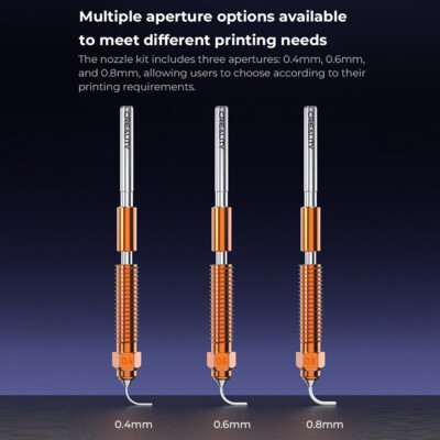 Quick-Swap 3D Printer Nozzle Kit, Nozzles Copper Alloy for K1C/Ender-3 V3/Plus