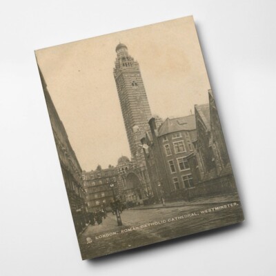 A6 PRINT - Vintage London - Roman Catholic Cathedral, Westminster (b)