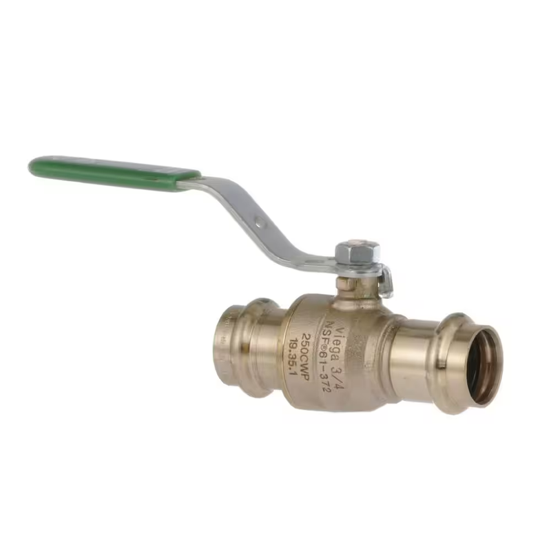 Viega ProPress Ball Valve 3/4 Inch Bronze Press Fit Plumbing Water Valve