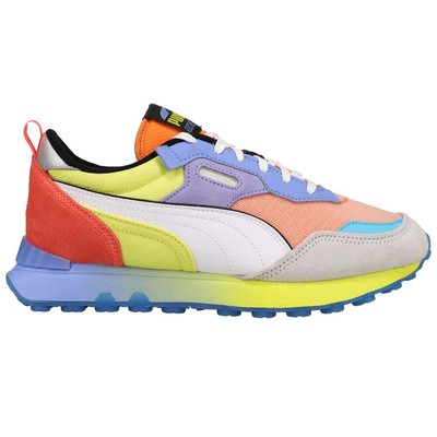 Мужские желтые кроссовки Puma Rider Fv Candy Lace Up Повседневная обувь 38750601