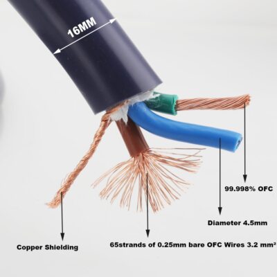 Preffair Hi-End hifi audio EU/US power cord pure copper power cable