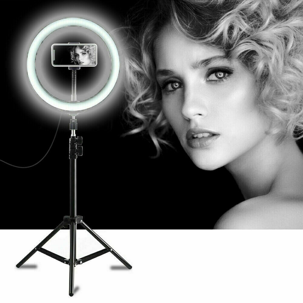 Lampada Anello luminoso a LED YQ-320A con treppiedi regolabile FOTO TRUCCO