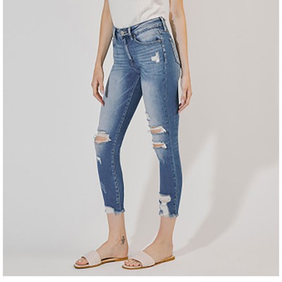 

Женские джинсы скинни KanCan Kaden с высокой посадкой до щиколотки, Medium wash