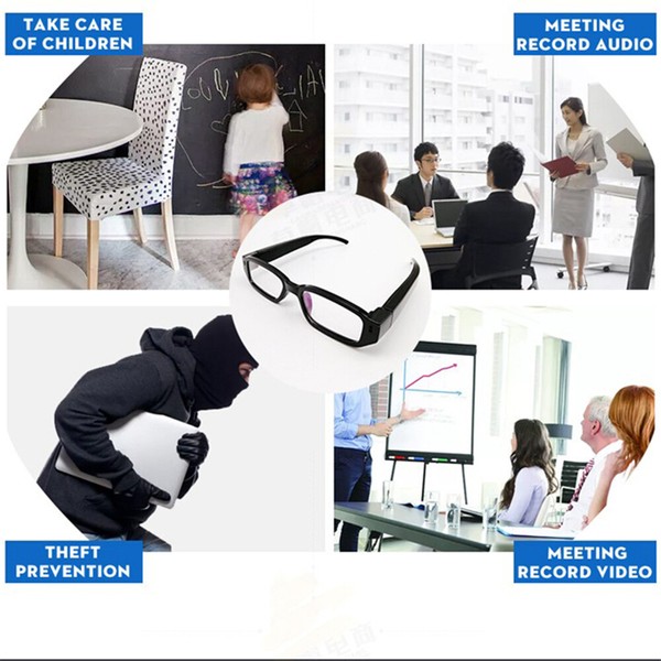 1080P HD Video Cam Recorder Camera Glasses Hidden Mini DVR Running Eyeglass - Image 5