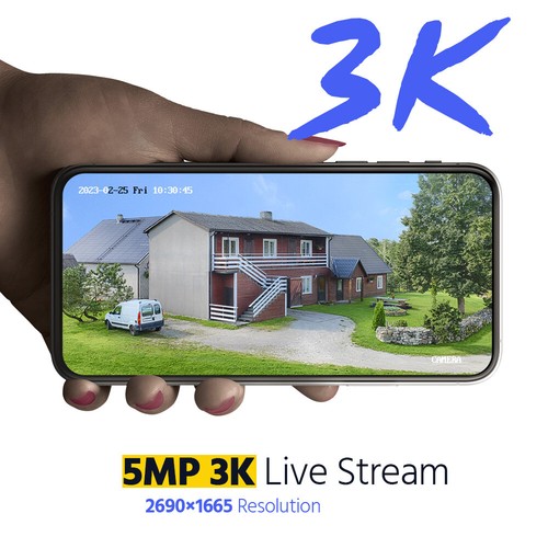 ANNKE 5MP Audio CCTV Security Camera Outdoor Color Night Vision Human Detection