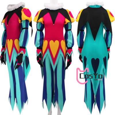 Anime Helluva Boss Fizzarolli Full Set Top Pants Hat Cosplay Costume Uniform