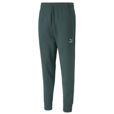 

Puma Classics Tech Drawstring Pants Mens Green Casual Athletic Pants 531512-80, Зеленый, Puma Classics Tech Drawstring Pants