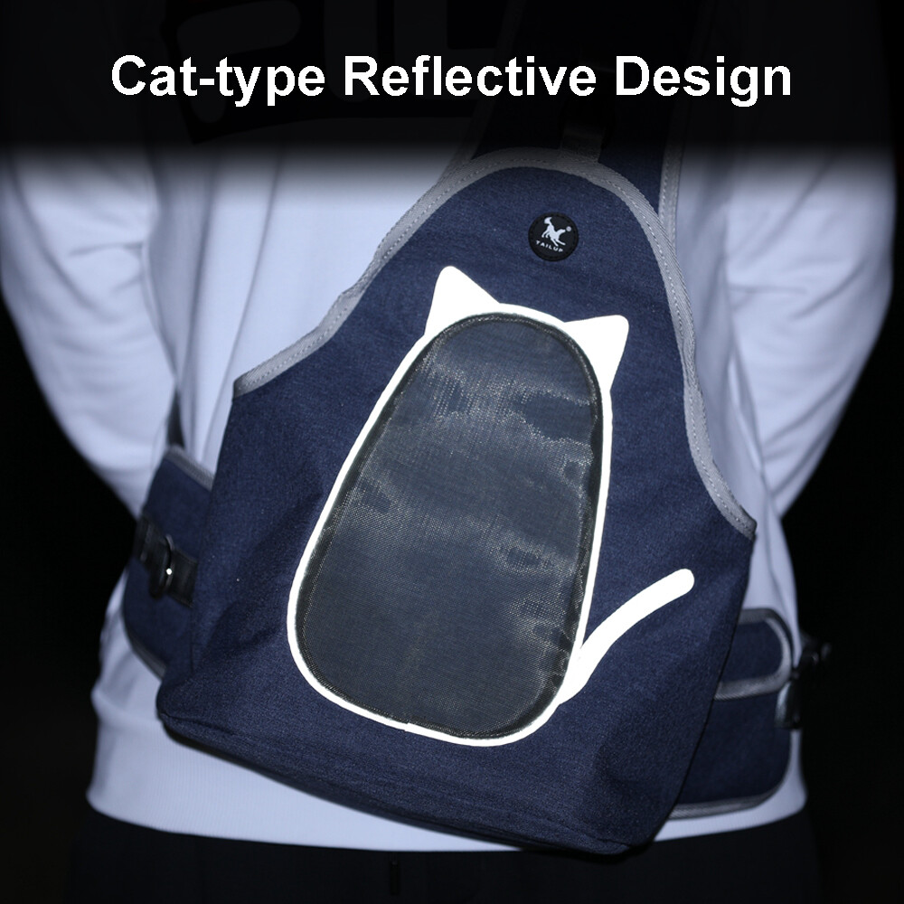 Pet Carrier Backpack for Cat Dog Front Sling Mesh Travel Shoulder Bag Breathable