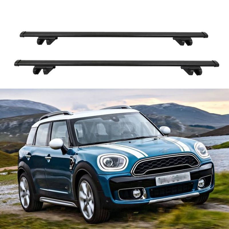 Roof Rack Cross Bars Luggage Carrier Black For Mini Cooper