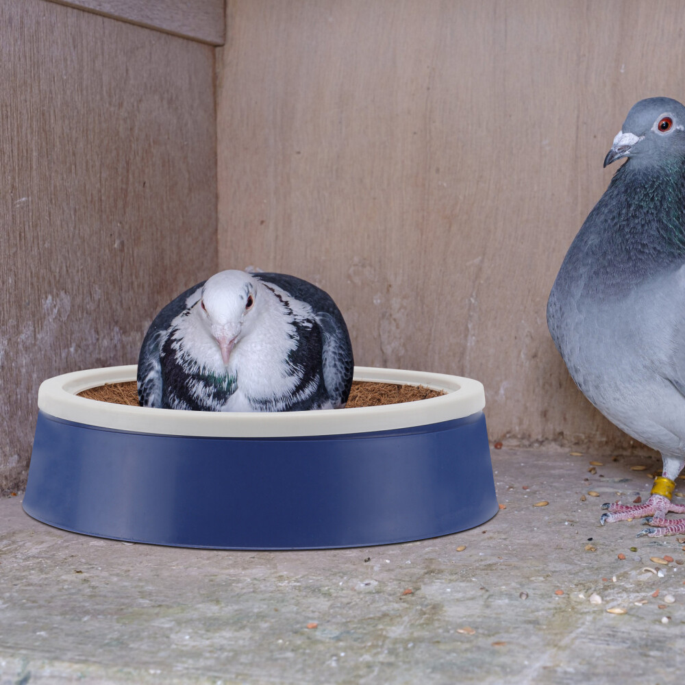Pigeon Nest With Brown Cushion 24 Pcs Bird Mat Where Practical Parrot Breeding Coir
