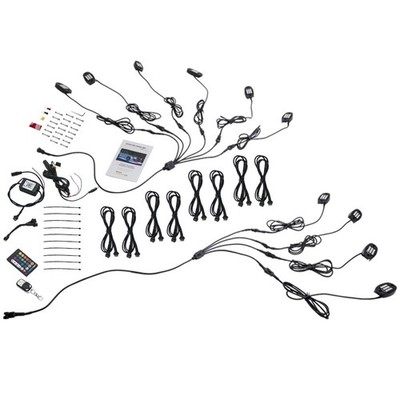 10 Pods LED Rock Lights Wireless Kit APP Music for Offroad ATV Truck 12V IP68