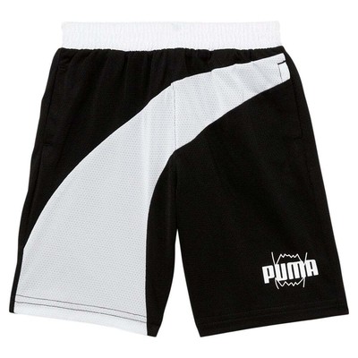 

Баскетбольные шорты Puma Formstrip для малышей, размер , спортивные повседневные штаны 8, Черный, Puma Formstrip Basketball Shorts Toddler