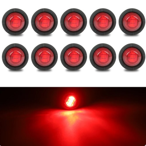 10* 3/4 Inch 12V Car LED External Clearance Marker Turn Signal Indicators Lamp