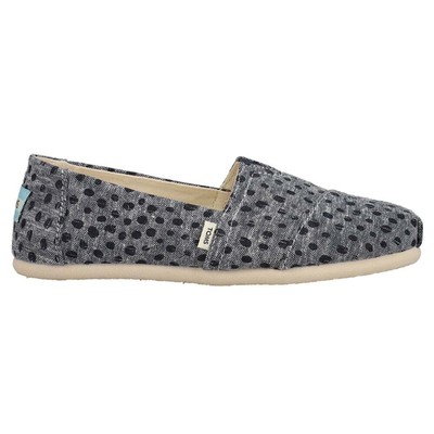 

TOMS Alpargata Женские слипоны в горошек, размер 5 B, повседневные туфли на плоской подошве 10017342T, Синий, TOMS Alpargata Polka Dot Slip On