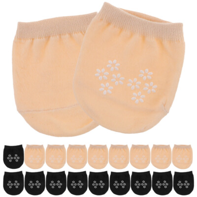  10 Pairs Mule Socks Women with Grip Wool Half Toe for Woman