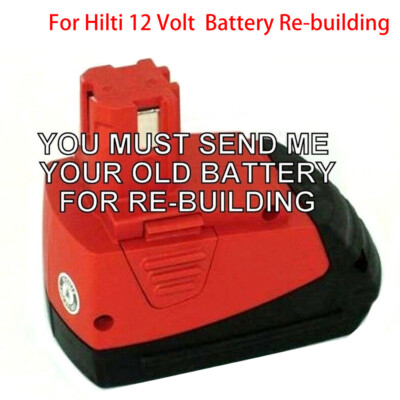 Battery Rebuilding D For HILTI 12V SFB126 SF 121-A 3.0Ah 3000mah Ni-MH