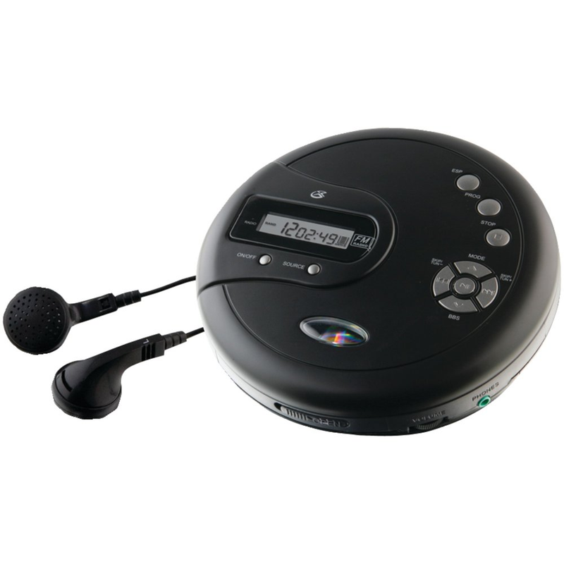 With Fm Tuner, 3.5mm Earbuds, Anti-skip