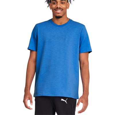 

Puma Pull Up Crew Neck Short Sleeve Basketball TShirt Mens Blue Casual Tops 5987, Синий, Puma Pull Up Crew Neck Short Sleeve Basketball TShirt