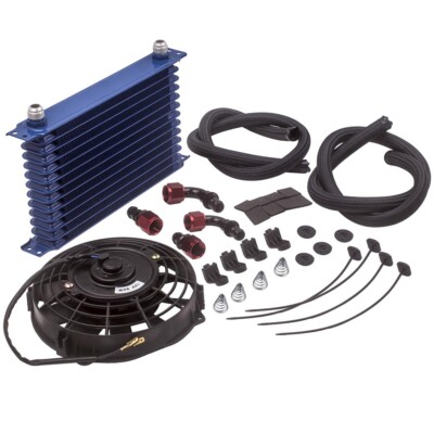 New Universal AN10 13 Row Engine Trust Oil Cooler Kit & 7