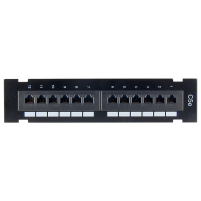 CAT5  CAT6 UTP 48 24 12 Port Network Lan Patch Panel Wall Bracket 1U 2U Lot