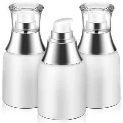 3 Pcs Small Empty Portable Storage Dispenser Bottles Airless Pump Vacuum Bottles