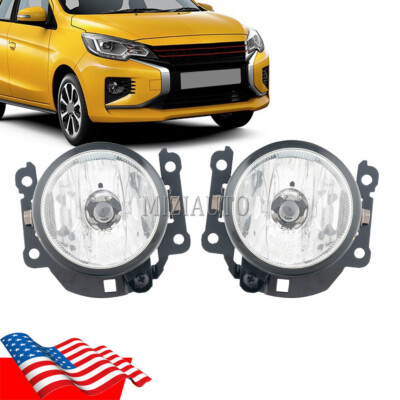 For Mitsubishi Mirage Attrage 2020-2022 Front PAIR Bumper Fog Light Driving Lamp