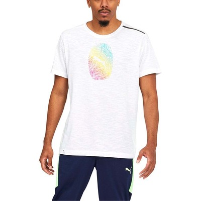 

Puma Out Athletics X Thumbprint Crew Neck Short Sleeve Athletic TShirt Mens Size, Белый, Puma Out Athletics X Thumbprint Crew Neck Short Sleeve Athletic T