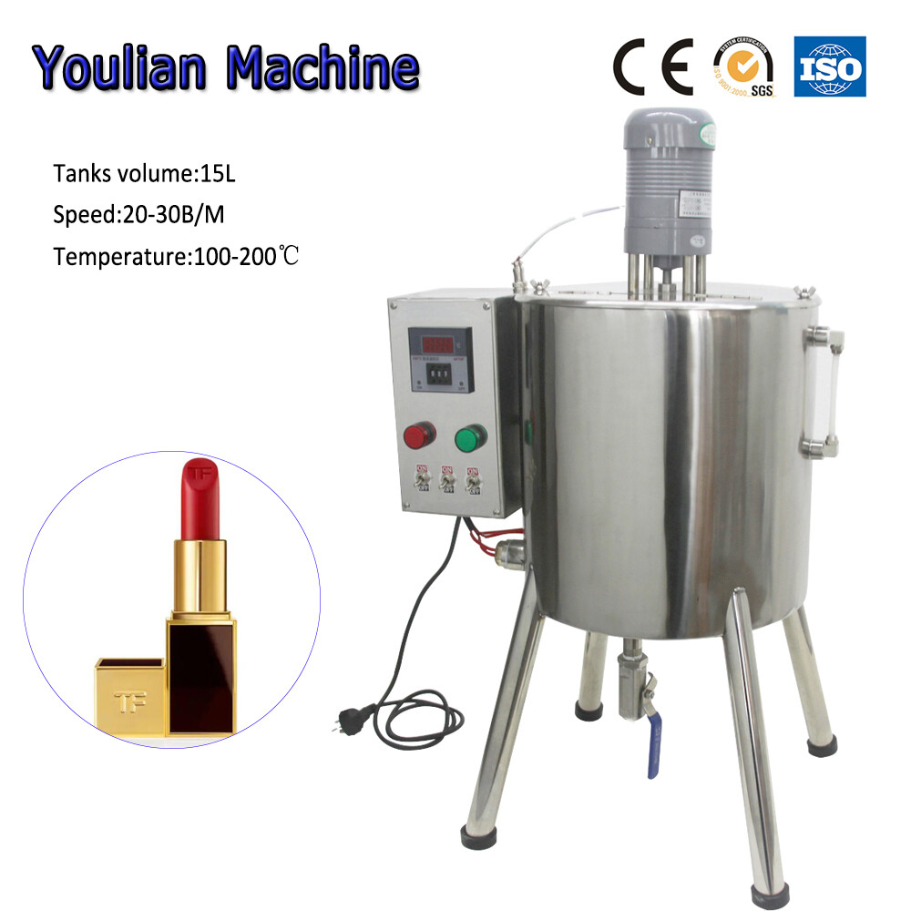 15L/4Gal Lipstick Lip Gloss Filling Machine with Stirring/Mix Hopper