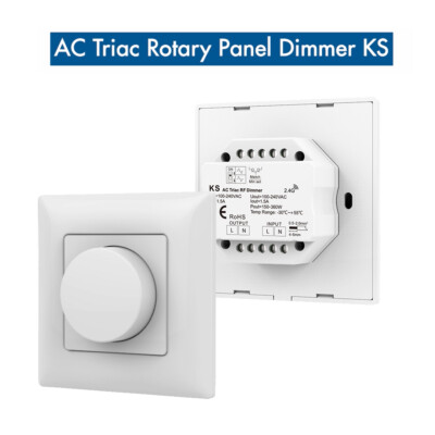 110V 220V AC Triac Rotary Panel Dimmer 360W Knob Dimming LED Controller for Lamp